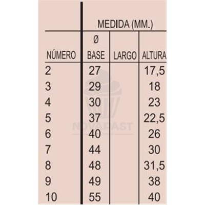 Cápsulas de Papel Nº6 45x30MM - 1000 Unidades