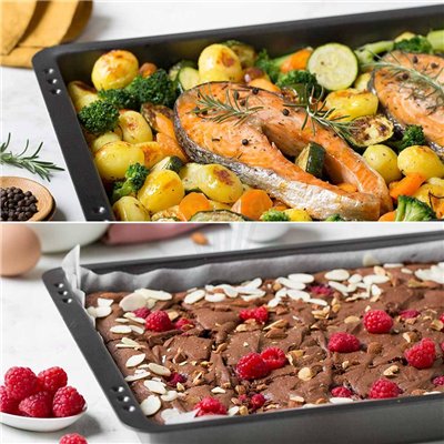 "Molde Rectangular Decora Bake 28,5x23x7H: Perfecto para Repostería"