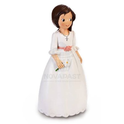 Girl Communion Figure 15cm - Elegance for your cake