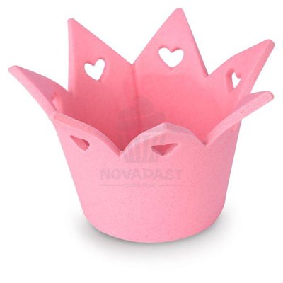 Decoração Doce Bebê Rosa: Conjunto 12 Peças de Açúcar