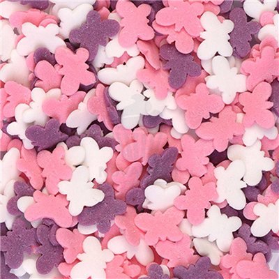 Sprinkles Borboletas Coloridas Modecor 1kg - Decoração Perfeita