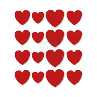 Corazones de azúcar rojos: decora tus dulces con amor.