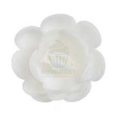 Rosas de Oblea Brancas 45mm - Elegância em Decoração