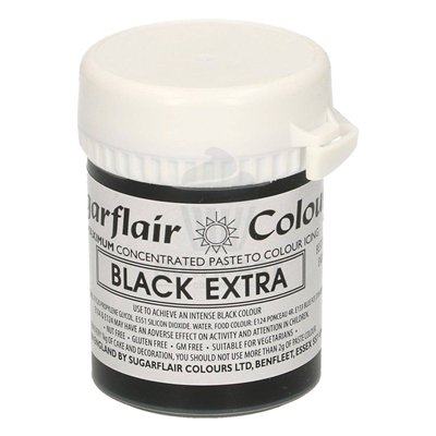 SUGARFLAIR Black Food Coloring 42g: Intensity and Precision