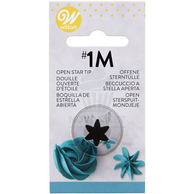 "Boquilla Estrella Abierta 1M Wilton - Decora tus Pasteles con Estilo"