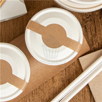 Set de 250 anneaux adhésifs kraft 4x20cm