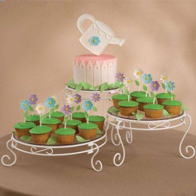 WILTON SET 3 DE SOPORTES TARTAS BLANC 20/25/30 CM